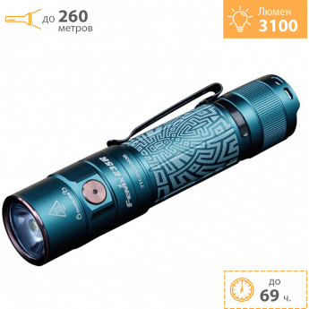 Фонарь FENIX E35R бирюзовый граффити